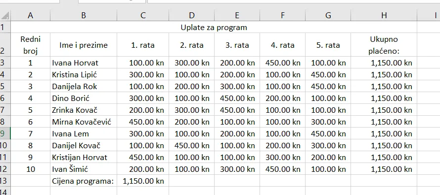 MS Excel